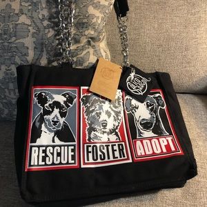 Calico Dragon Animal Rescue canvas handbag